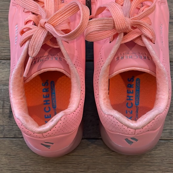 Skechers Kids' Uno Ice Sneaker - Coral - Size US 13 - Picture 10 of 16